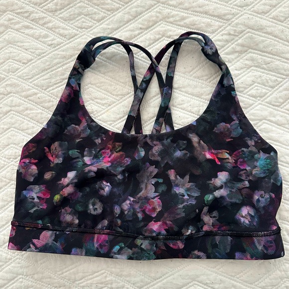 LULULEMON/Energy Floral Sports Bra-S/M - Picture 2 of 12
